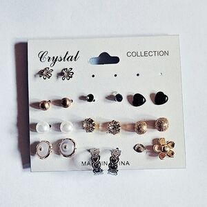 Crystal Collection Earrings 9 pack